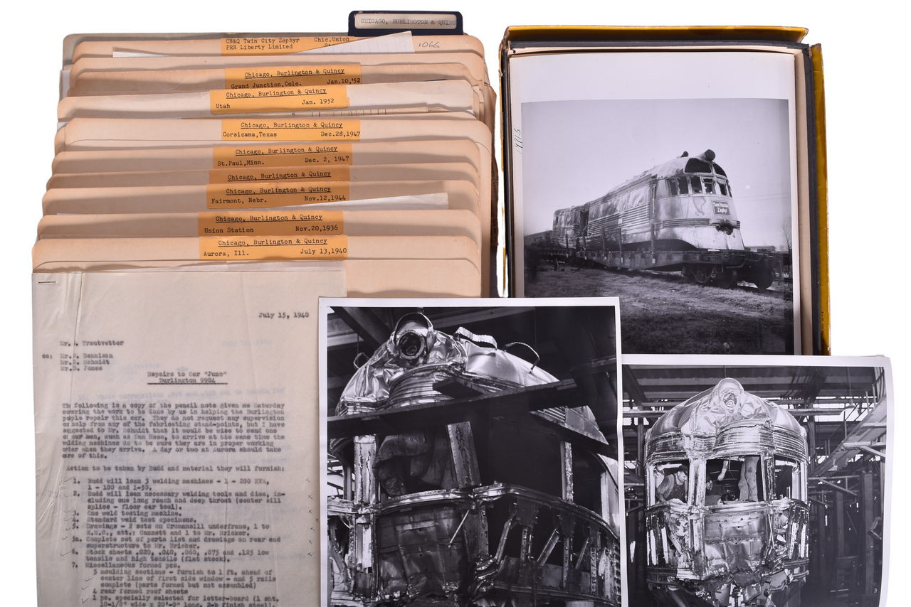 6650Q - Chicago, Burlington & Quincy Railroad Wreck Files from the Budd Company Archives thumbnail