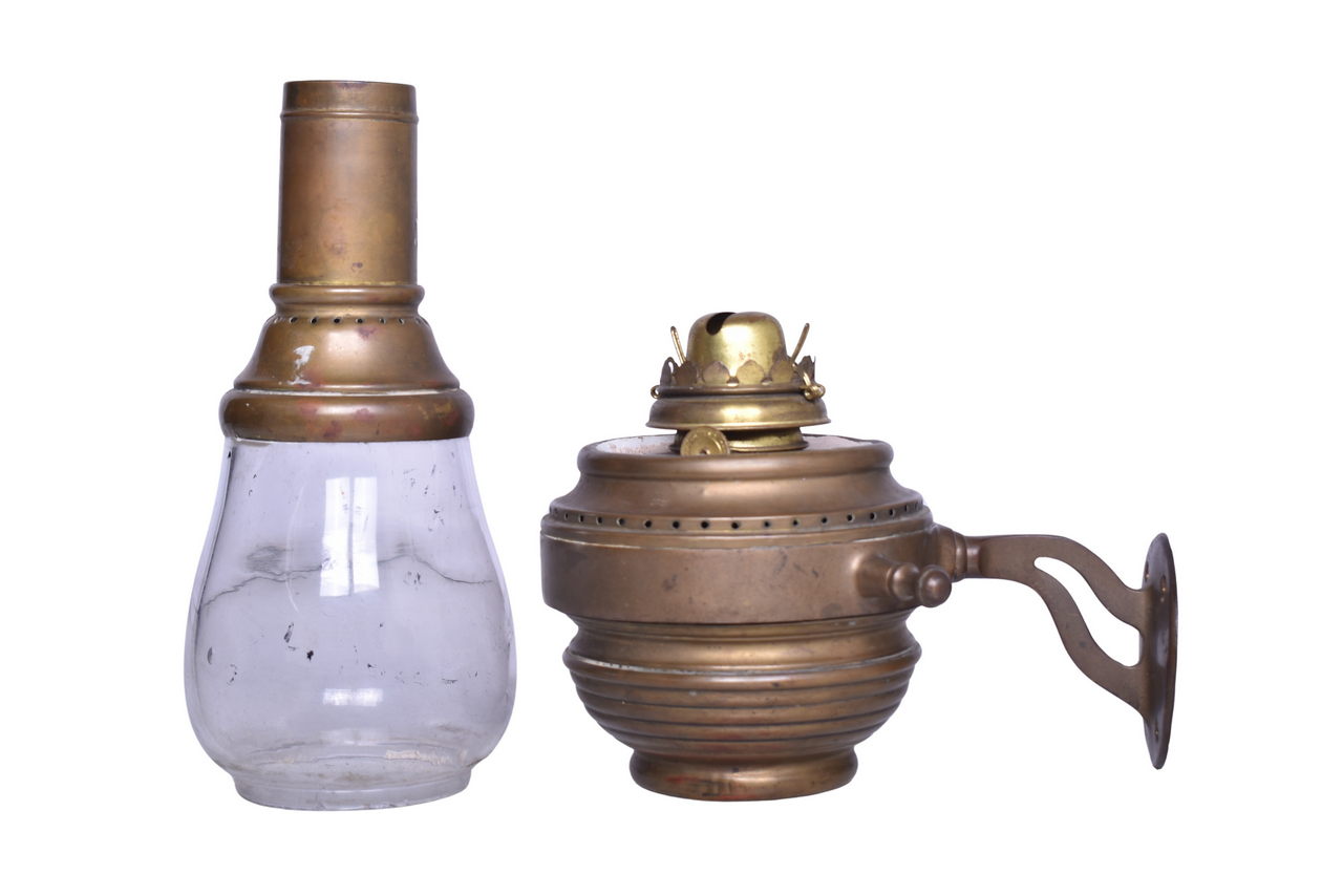 6671A - Brass Plume & Atwood Railroad Car Wall Lamp thumbnail