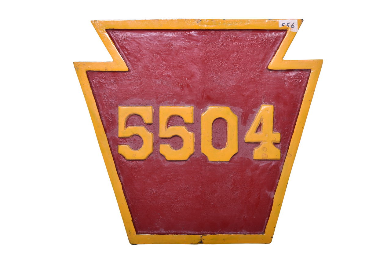 6697 - Reproduction Pennsylvania Railroad #5504 T1 Locomotive Number Plate thumbnail