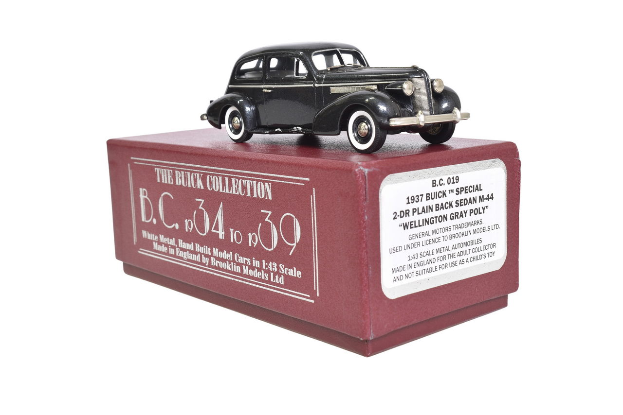 7019 - Brooklin BC019 1937 Buick Special Two-Door Plain Back Sedan M-44 thumbnail