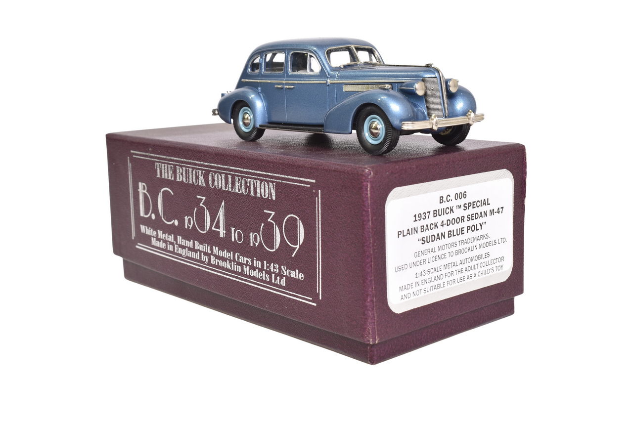 7025 - Brooklin BC006 1937 Buick Special Plain Back Four-Door Sedan M-47 thumbnail