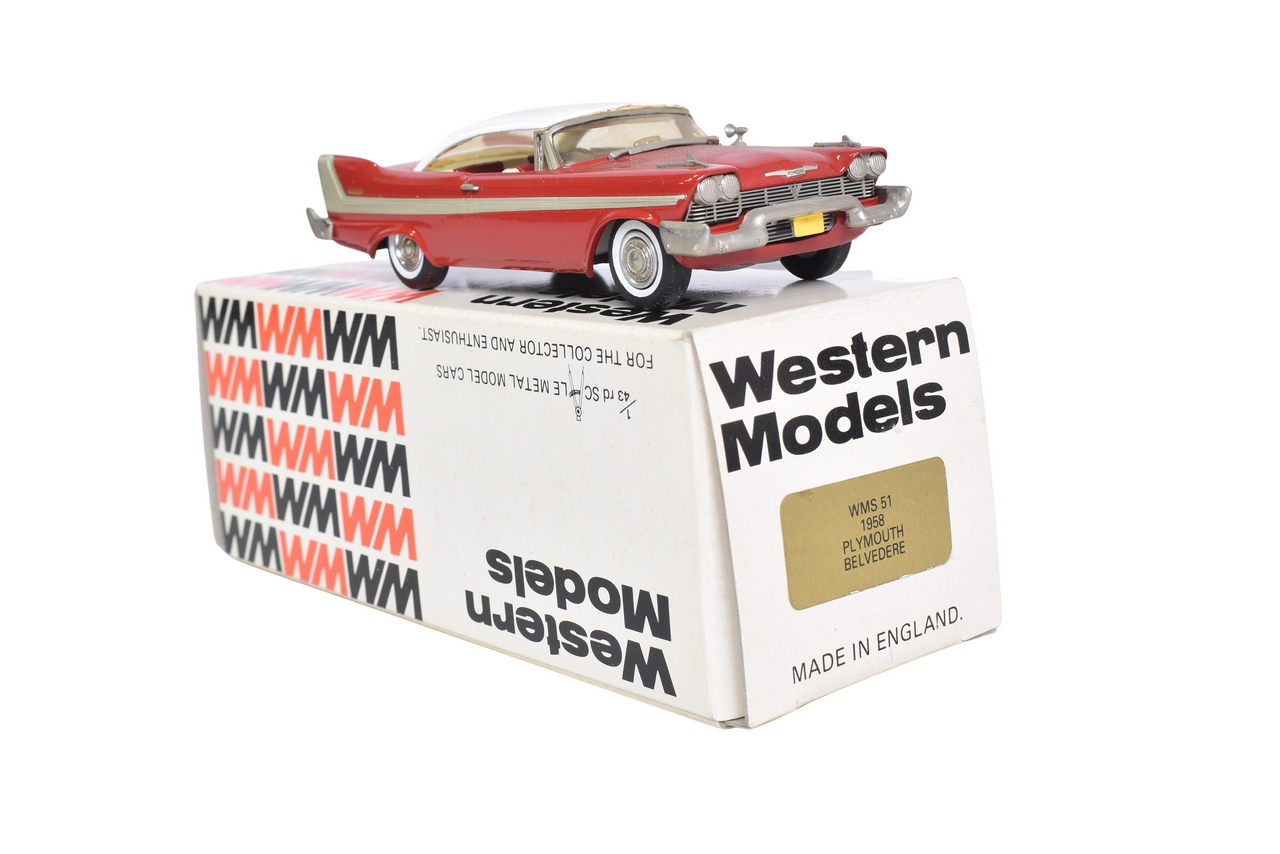 7031 - Western Models WMS 51 1958 Plymouth Belvedere thumbnail