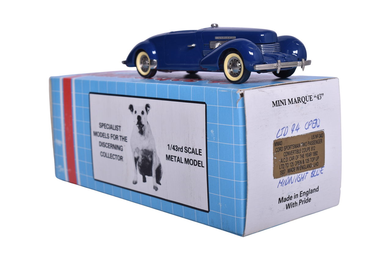 7081 - Mini Marque US 34D 1937 Cord Sportsman Two Passenger Convertible Coupe 812 thumbnail
