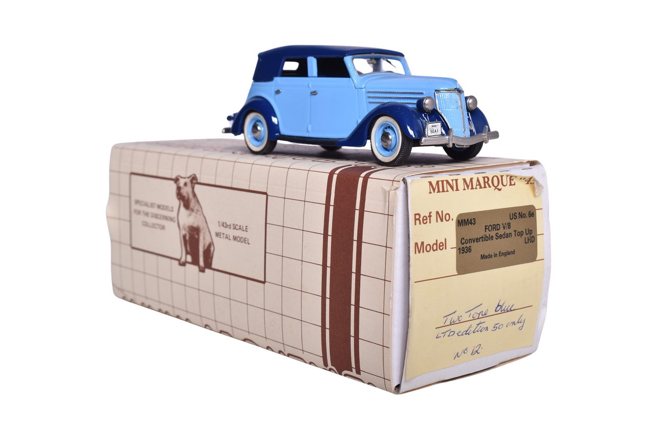 7098 - Mini Marque USA No. 6E 1936 Ford V/8 Convertible Sedan Top Up thumbnail
