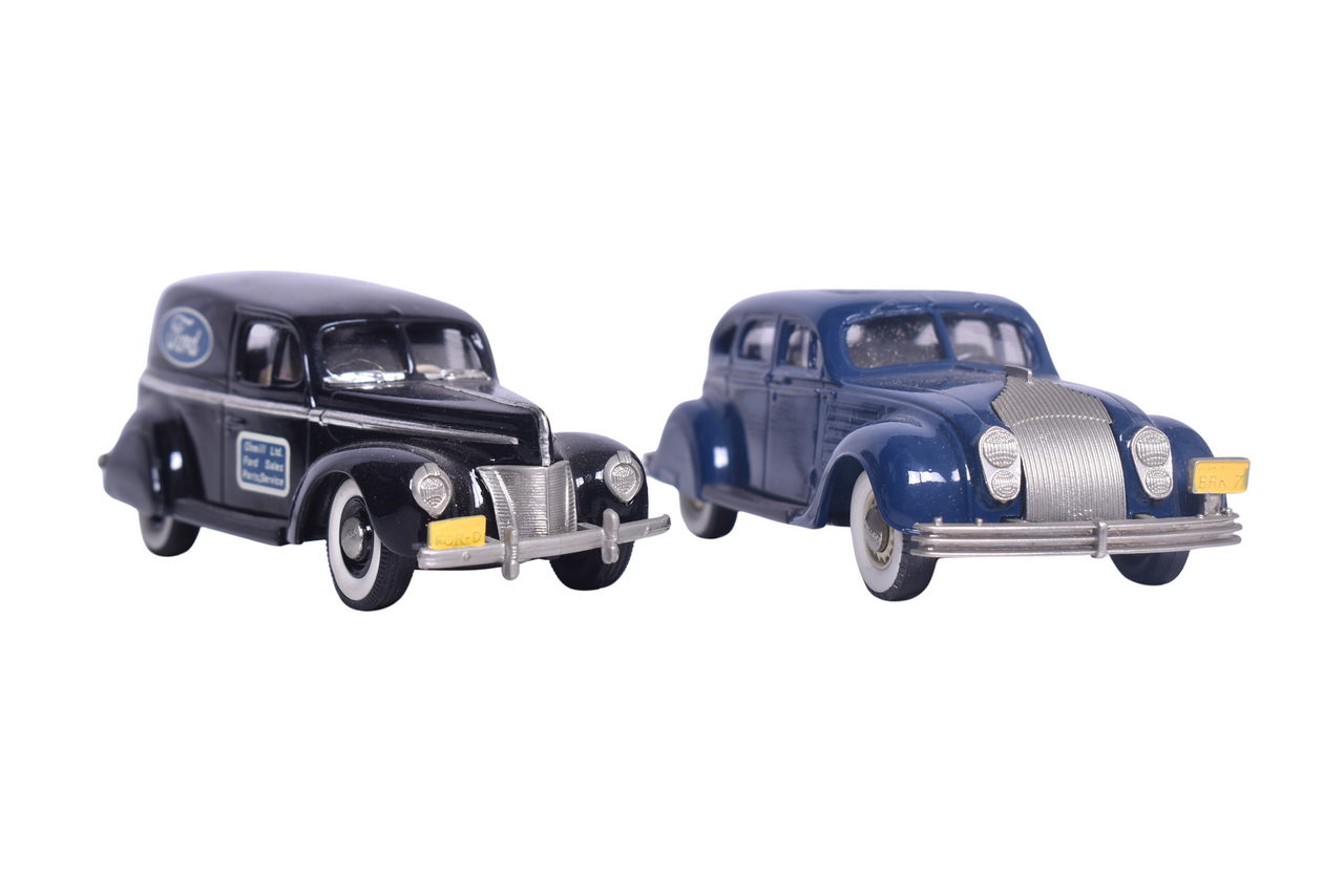 7209 - Pair of Brooklin Models - 1934 Chrysler Airflow Four-Door Sedan and 1940 Ford Sedan Delivery thumbnail