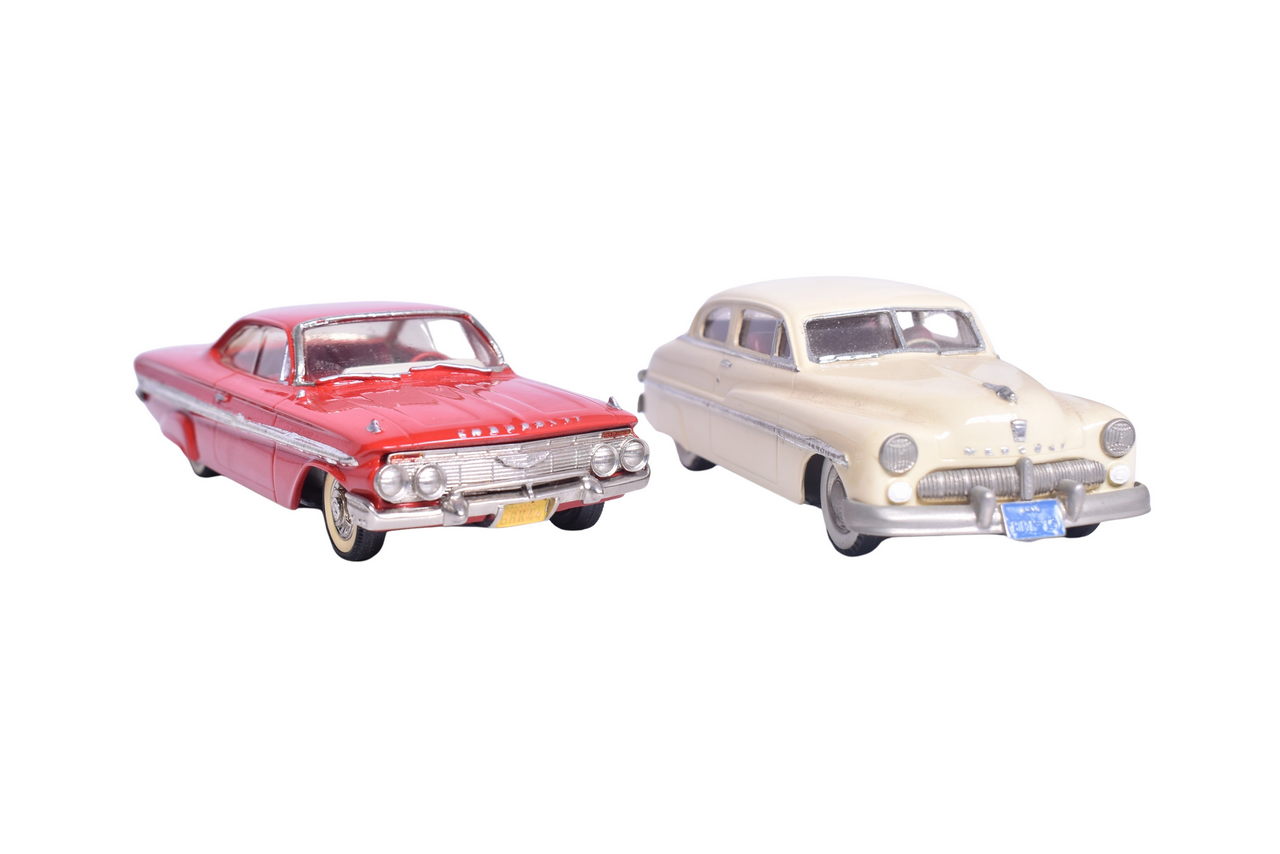 7231 - Pair of Brooklin Models - 1949 Mercury Two-Door Coupe and 1961 Chevrolet Impala Sport Coupe thumbnail