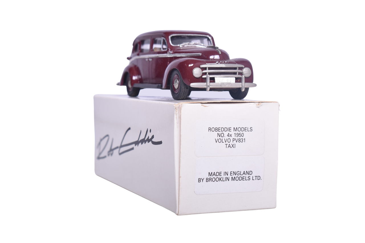 7292 - Brooklin and Rob Eddie Models No. 4X 1950 Volvo PV831 Taxi thumbnail
