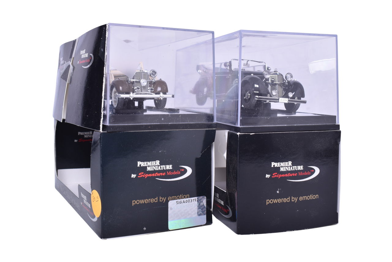 7298 - Pair of Signature Models 1:43 Models - Mercedes-Benz 770 and 1937 Maybach SW38 thumbnail