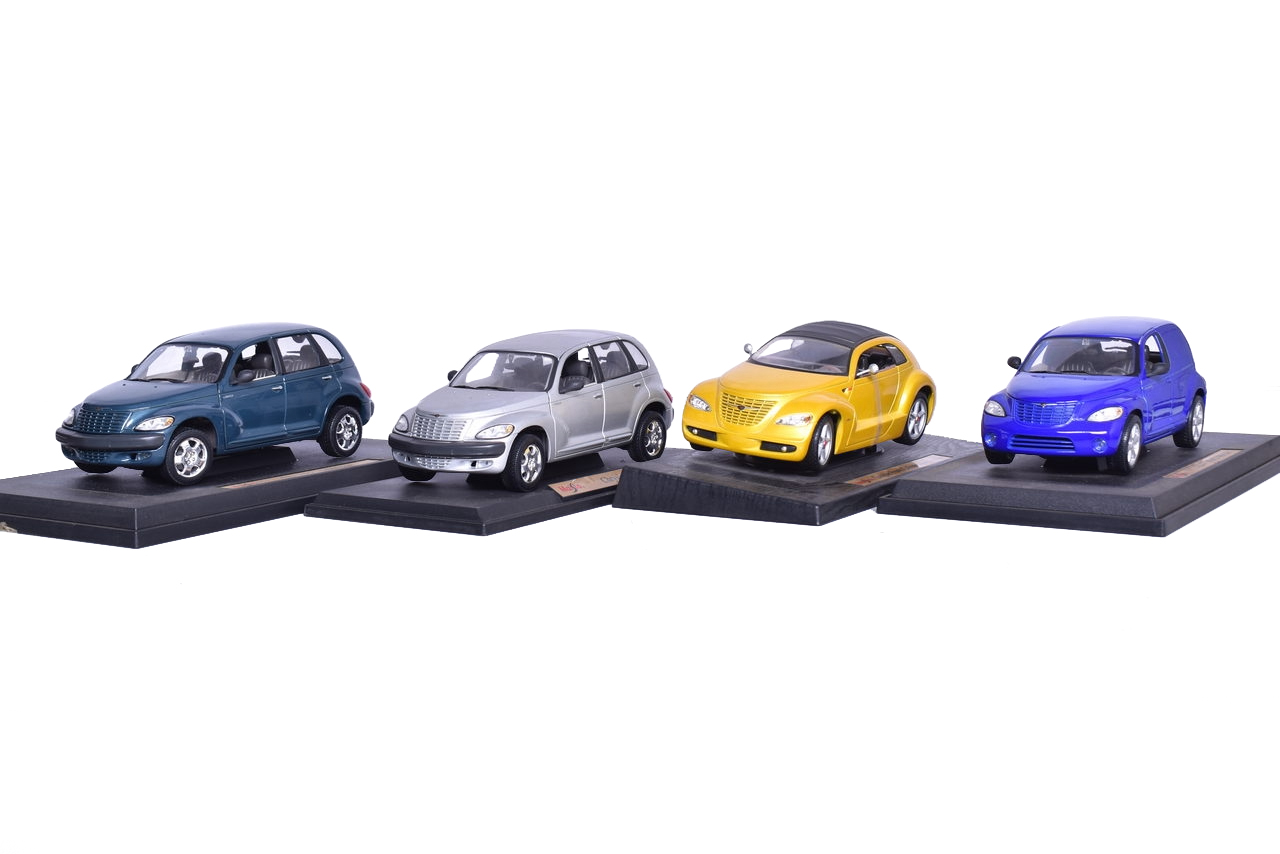 7301 - Four Maisto 1:18 Die Cast Chrysler P T Cruisers thumbnail