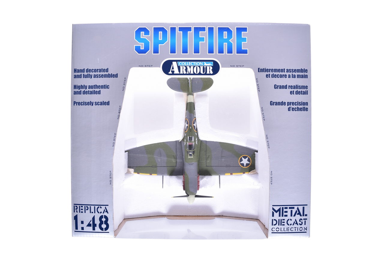 7352 - Armour Collection 1:48 UK WWII Spitfire MK V Die Cast Military Plane - NIB thumbnail