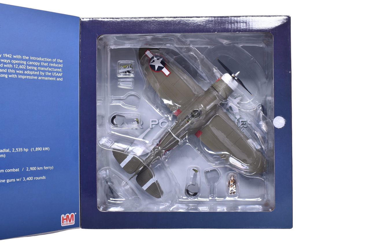 7365 - Hobby Master 1:48 P-47 Thunderbolt Die Cast P-47D Razorback Military Plane - NIB thumbnail