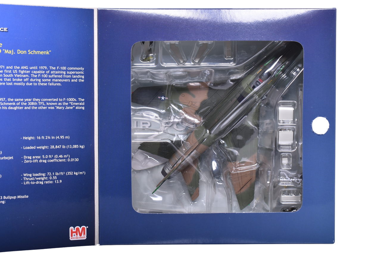 7371 - Hobby Master 1:72 F-100D Super Sabre Die Cast Military Plane - NIB thumbnail