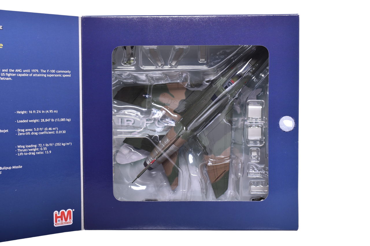 7380 - Hobby Master 1:72 F-100D Super Sabre Die Cast Air National Guard Military Plane thumbnail