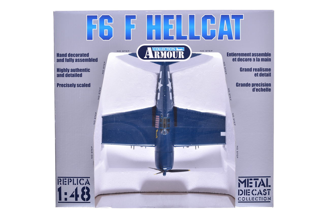 7426 - Armour Collection / Franklin Mint 98174 US Navy F-6 F5 Hellcat Diecast Airplane thumbnail