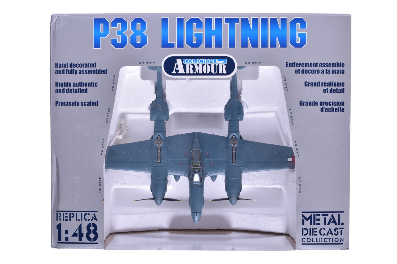 7429 - Franklin Mint / Armour Collection 98118 P-38/F-5 Lightning Armee de l���Air Diecast Plane thumbnail