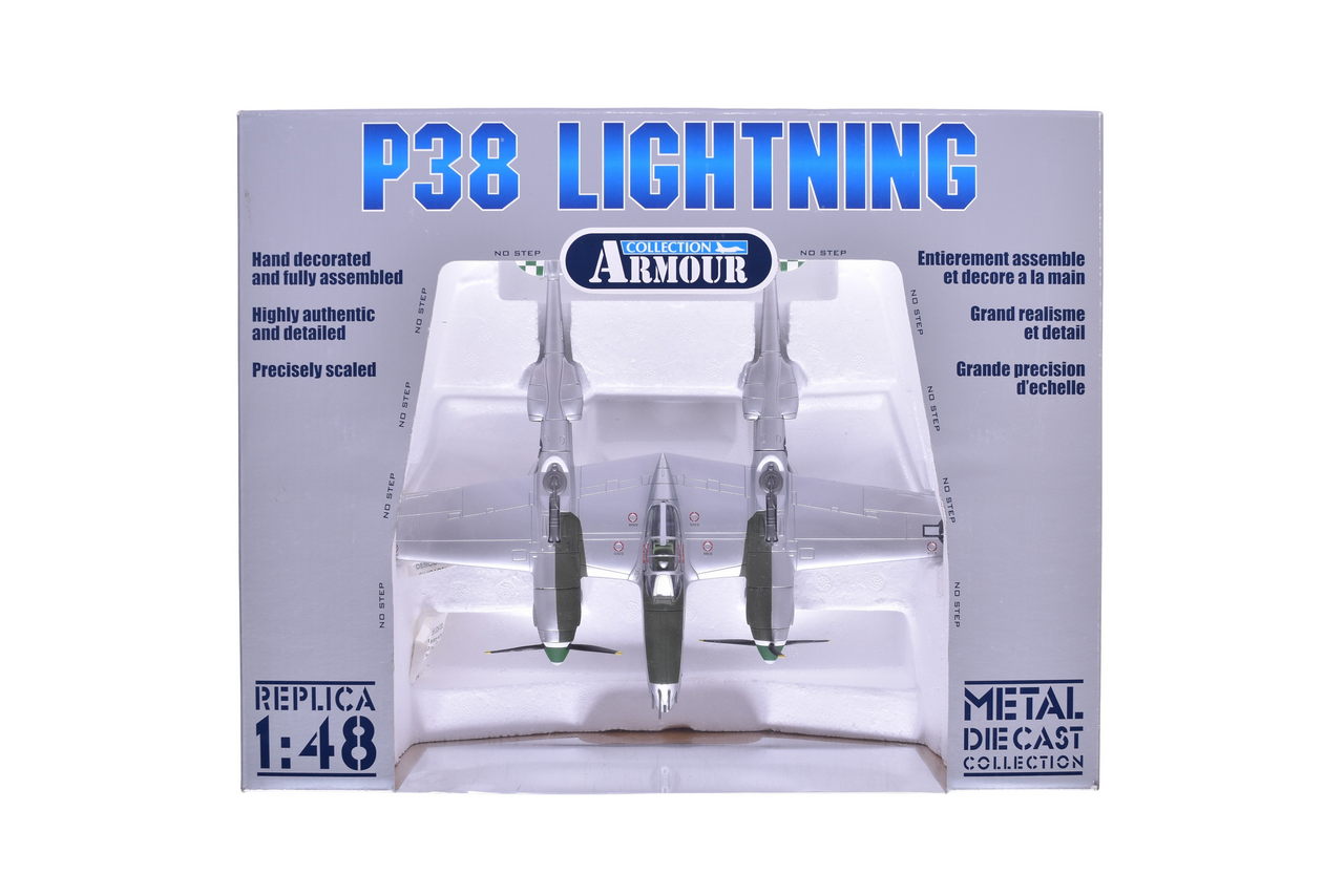 7431 - Franklin Mint / Armour Collection 98138 USAAF P-38J Lightning ���Uncle Cys Angel��� Diecast Plane thumbnail