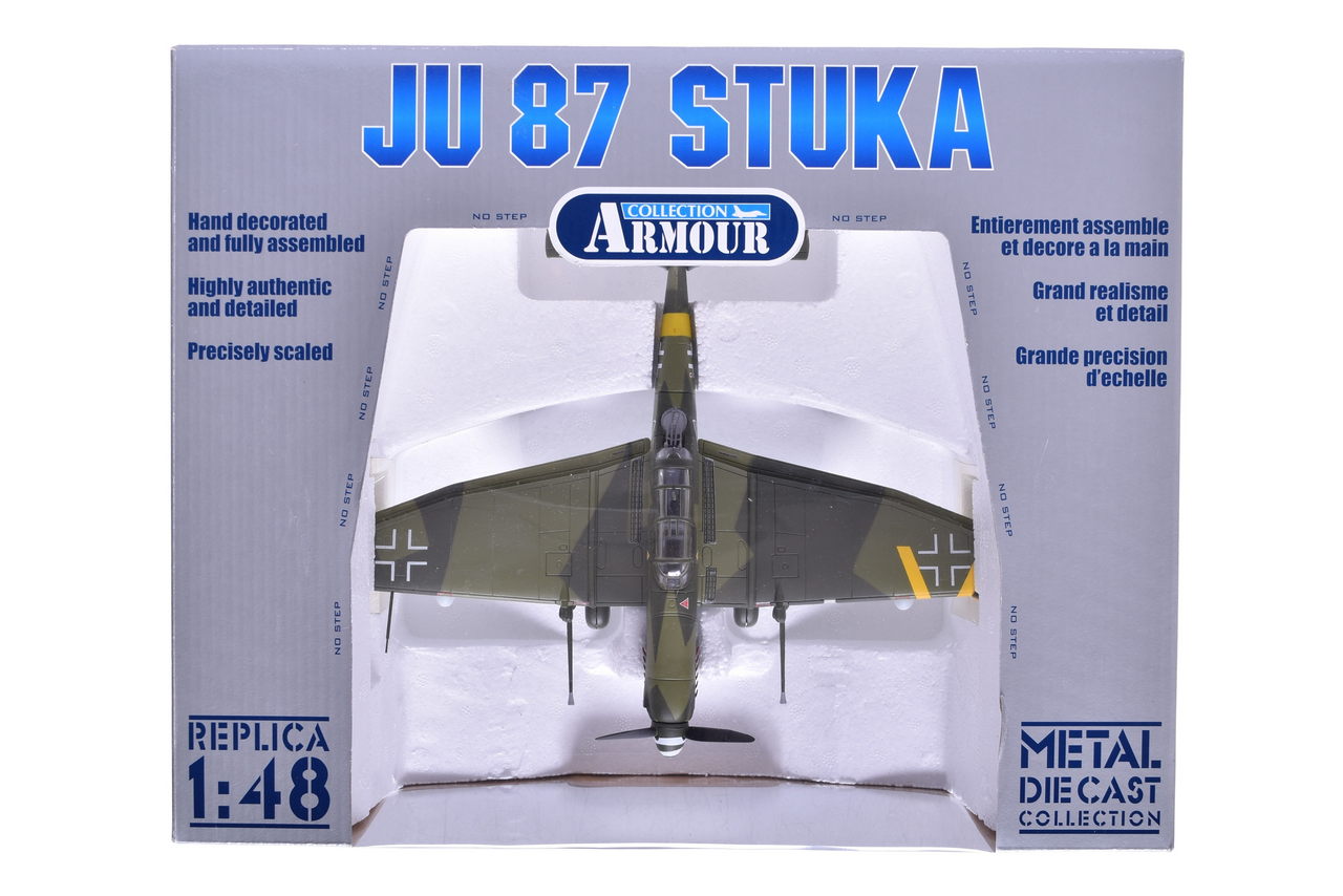 7446 - Armour Collection / Franklin Mint 1:48 Luftwaffe JU 87 Stuka Dora Diecast Plane thumbnail