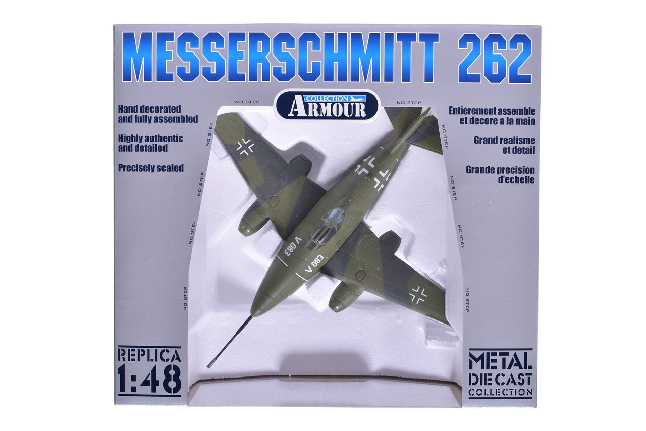 7467 - Franklin Mint / Armour Collection B11B301 ME 262 Messerschmitt Luftwaffe Diecast Plane thumbnail