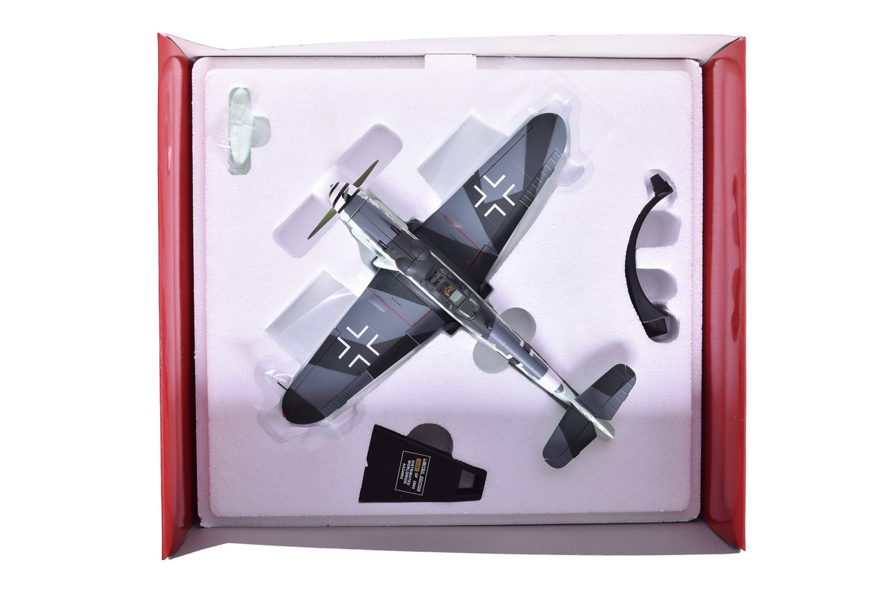 7496 - Corgi 1:32 Messerschmitt Bf109G 'Black Double Chevron' Diecast Plane thumbnail