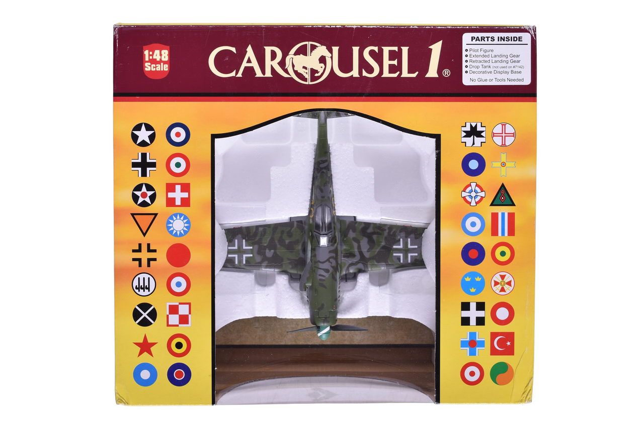 7500 - Carousel 1 1:48 #7143 Focke-Wulf 190D 'Dora-13' German Air Force Die Cast Military Plane thumbnail