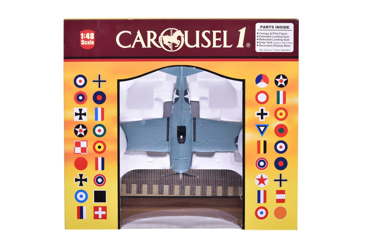 7504 - Carousel 1 #6181 USMC F4F-4 Capt. Joe Foss Die Cast Military Plane thumbnail