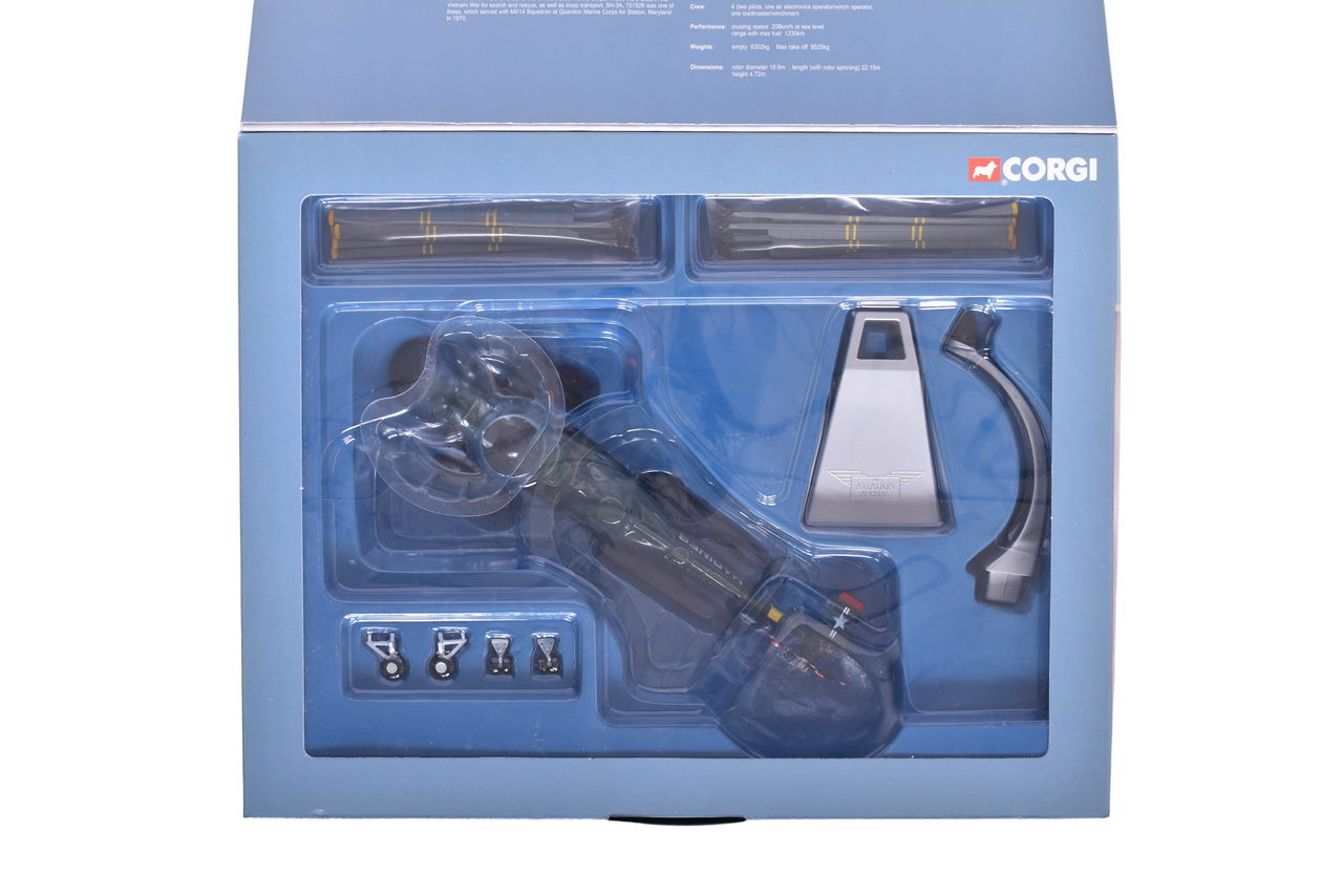 7516 - Corgi 1:72 AA33405 Sikorsky SH-3A Sea King US Marine Corps Diecast Military Plane - NIB Limited Edition thumbnail