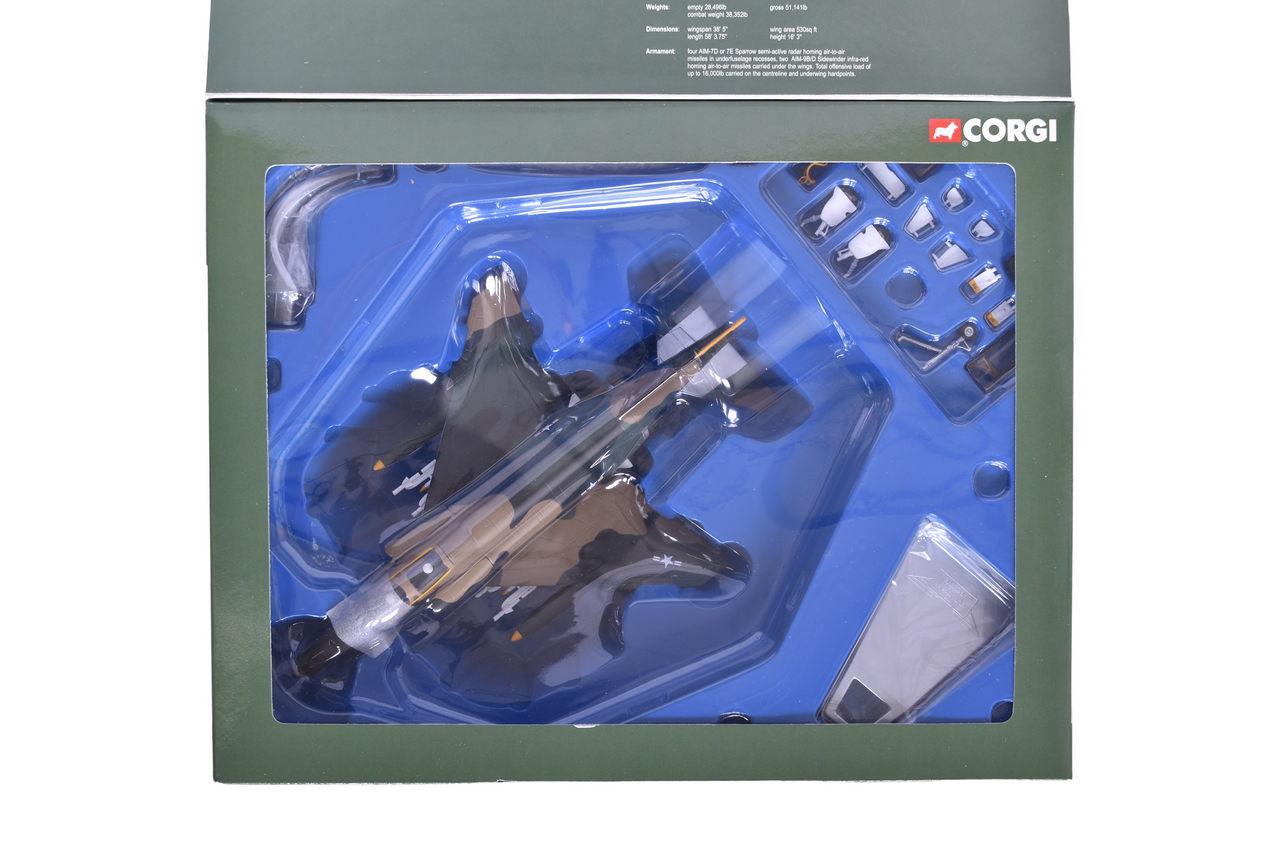 7523 - Corgi 1:72 AA33204 McDonnell Douglas F-4C Phantom II USAF Diecast Military Plane - Unsung Heroes thumbnail