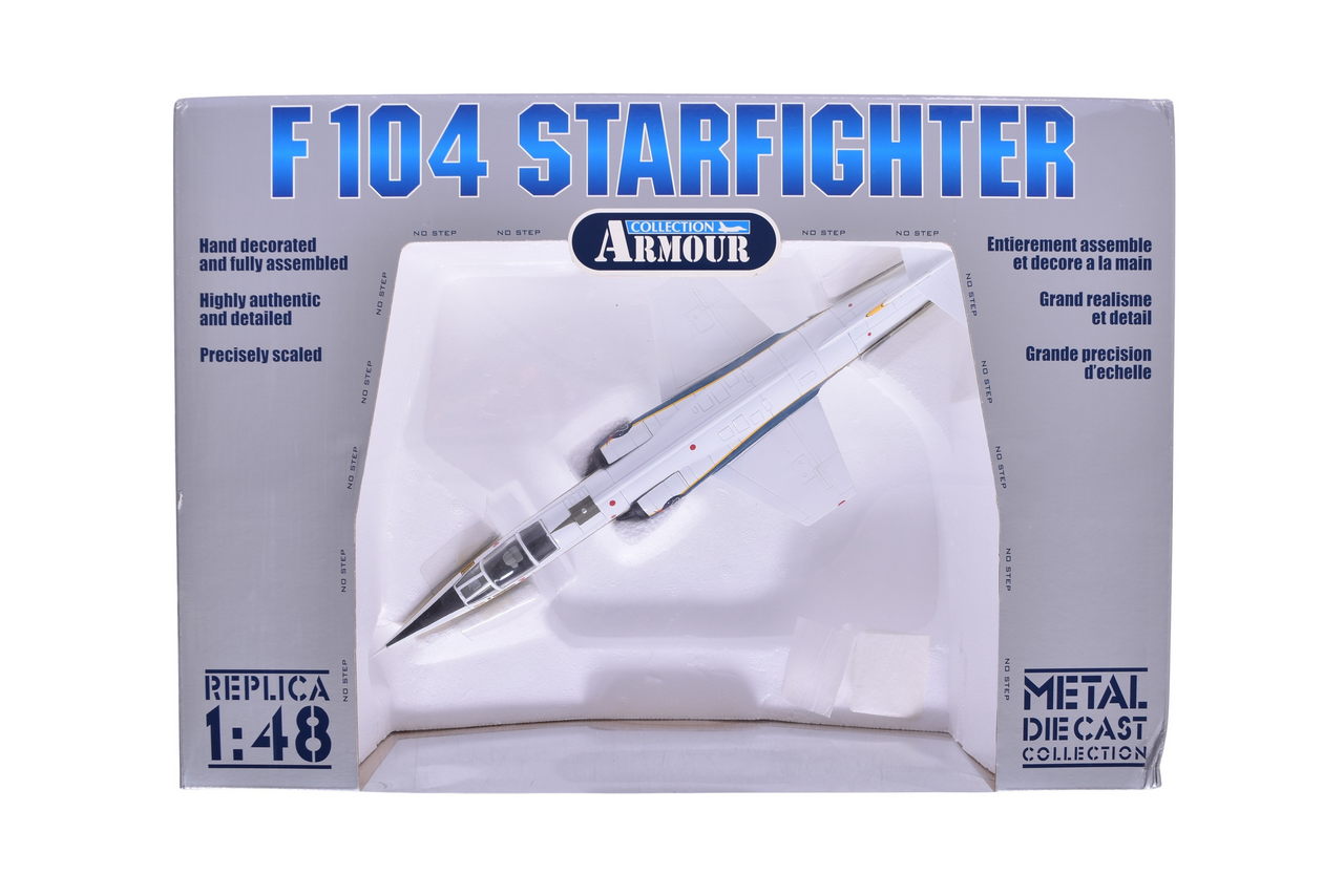 7531 - Armour Collection / Franklin Mint 1:48 NASA F-104 Starfighter Diecast Jet thumbnail