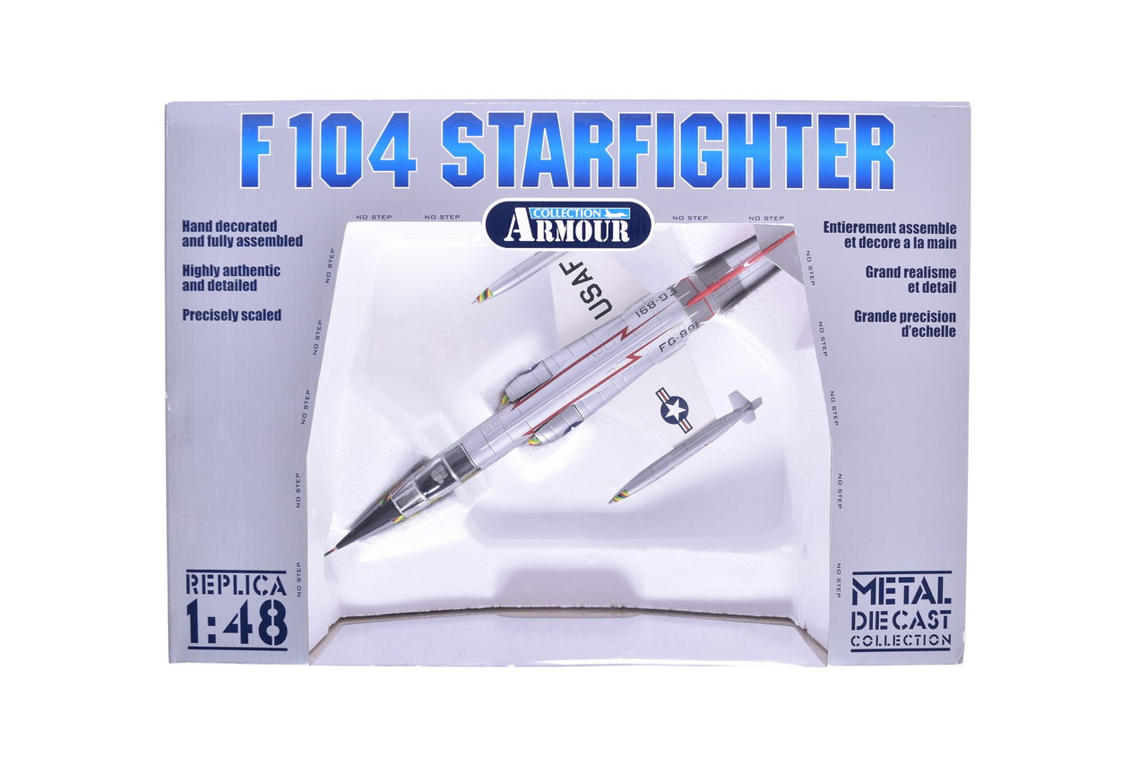 7533 - Armour Collection / Franklin Mint 1:48 F104 Starfighter Diecast Jet thumbnail