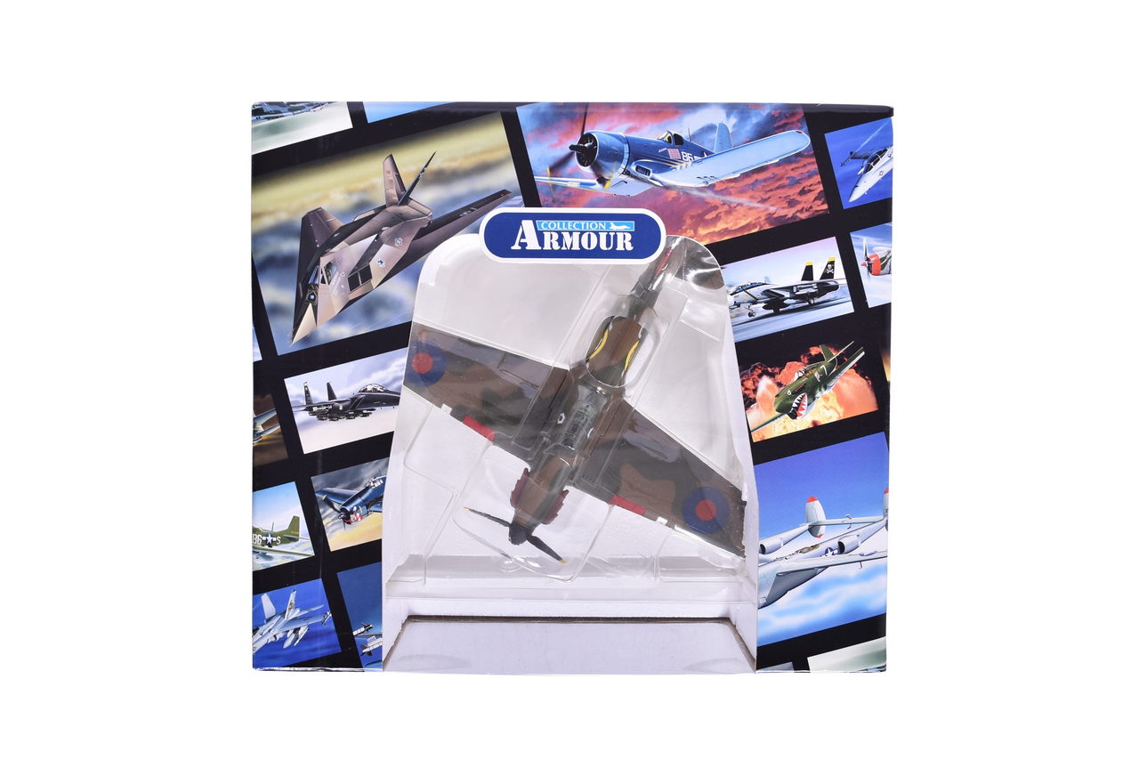 7545 - Armour Collection / Franklin Mint 1:48 RAF UK Hurricane MK. I Diecast Plane thumbnail