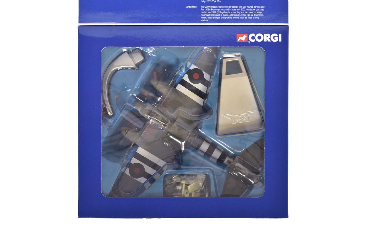 7577 - Corgi 1:72 AA32805 DH Mosquito FB VI Diecast WWII D-Day Military Plane thumbnail