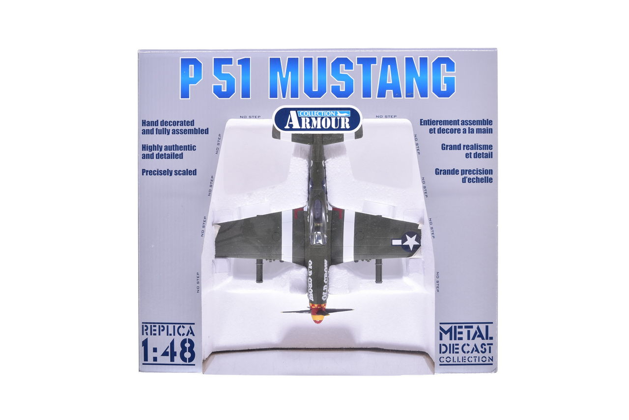 7607 - Armour Collection / Franklin Mint 1:48 WWII USAF P51 Mustang 