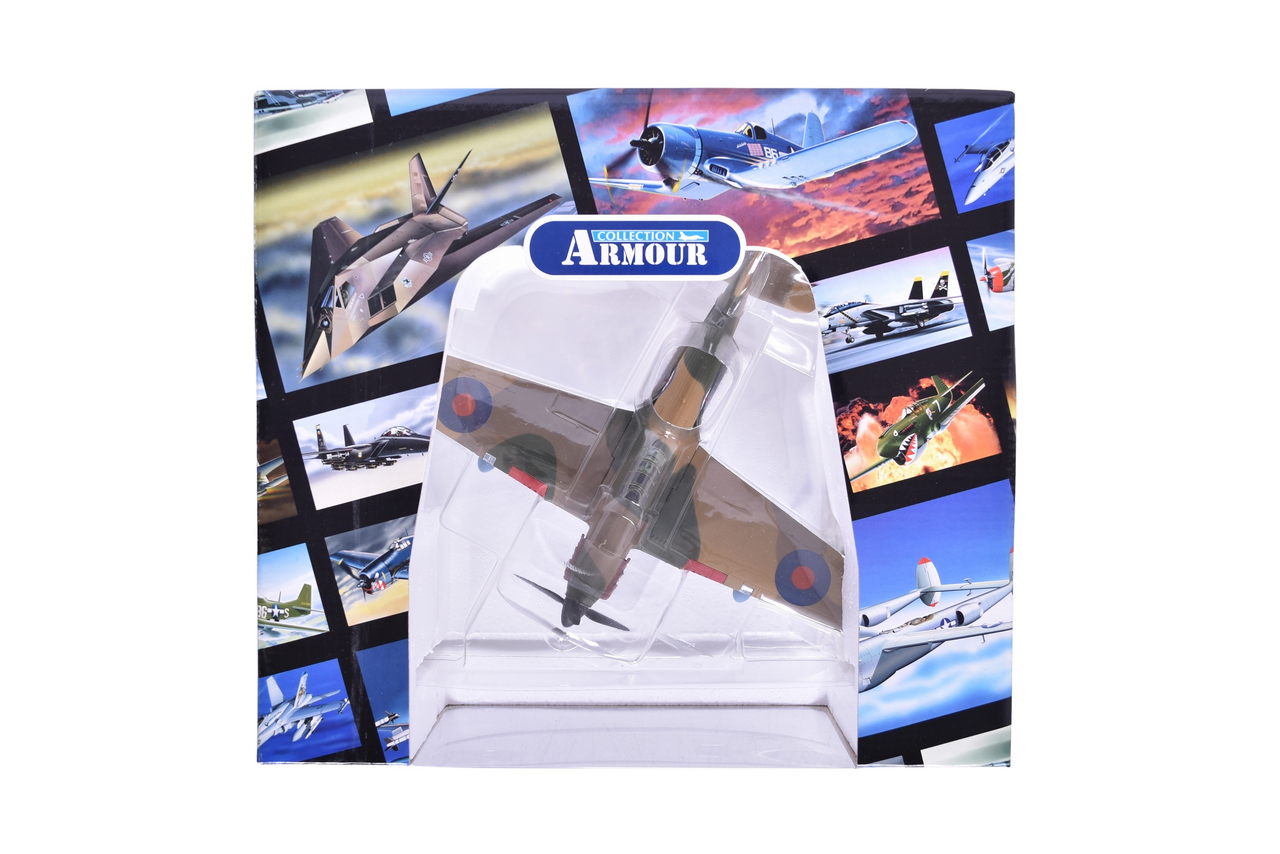 7617 - Armour Collection / Franklin Mint 1:48 Hurricane MK. IIB Tropical Forces Diecast Plane thumbnail