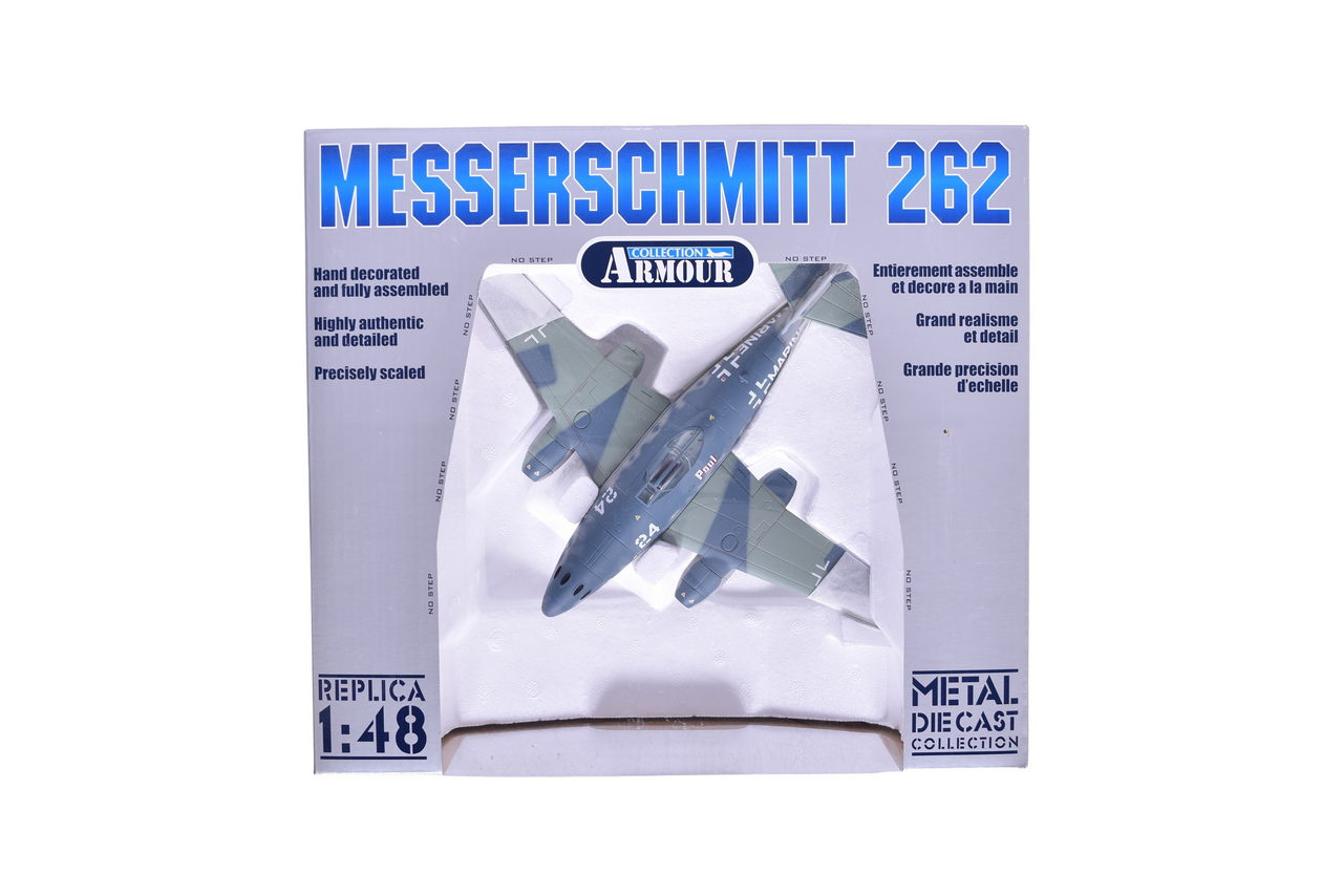 7658 - Franklin Mint Armour Collection 98156 ME-262 T Marine Prototype Diecast German Air Force Jet thumbnail