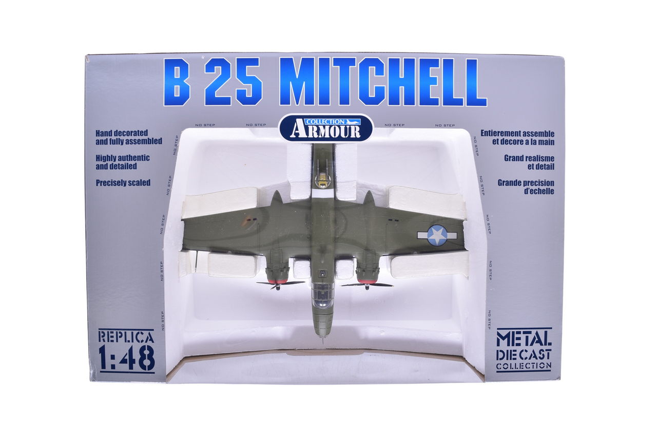7667 - Franklin Mint Armour Collection B11B317 B25 Mitchell Diecast USAF WWII Plane thumbnail