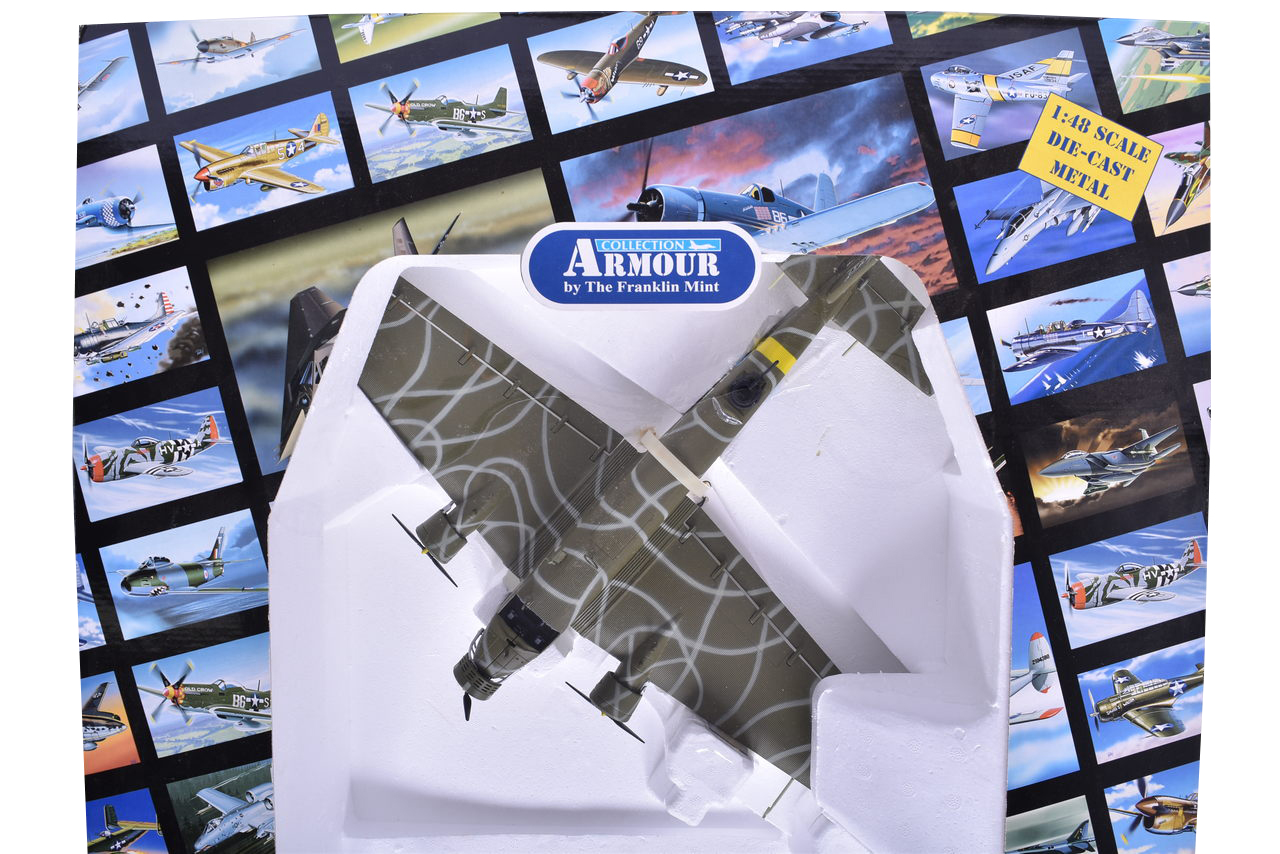 7680 - Franklin Mint Armour Collection B11B638 Junker JU-52 Russian Front DC Diecast Military Plane thumbnail