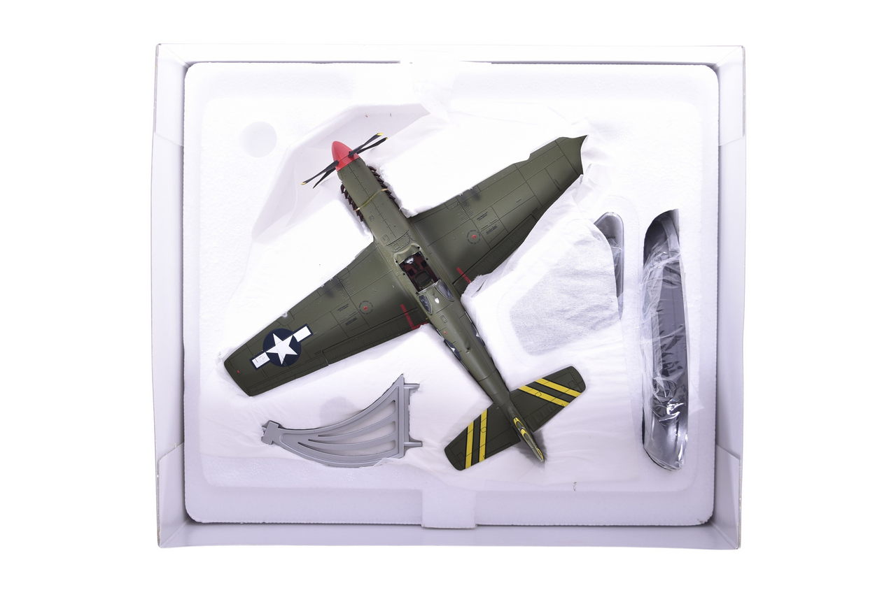 7698 - Eagles International 1:48 P-51B Mustang USAAF Flying Tigers Diecast Military Plane - NIB thumbnail