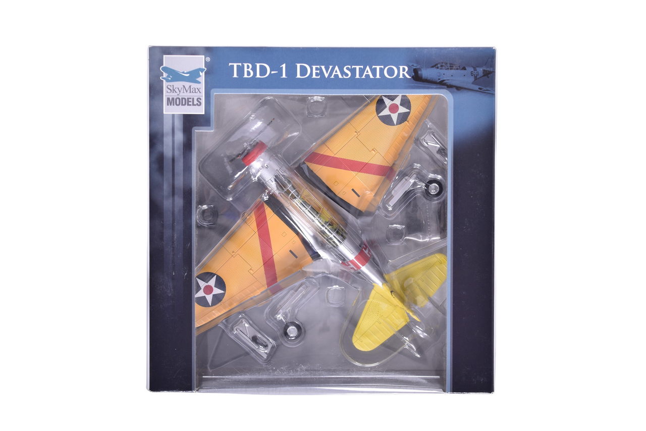 7701 - SkyMax 1:72 SM8003 Douglas TBD-1 Devastator Diecast Military Plane - NIB thumbnail