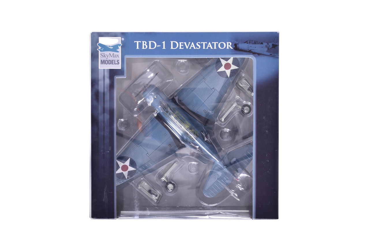 7702 - SkyMax 1:72 SM8004 Douglas TBD-1 Devastator Diecast WWII Military Plane thumbnail