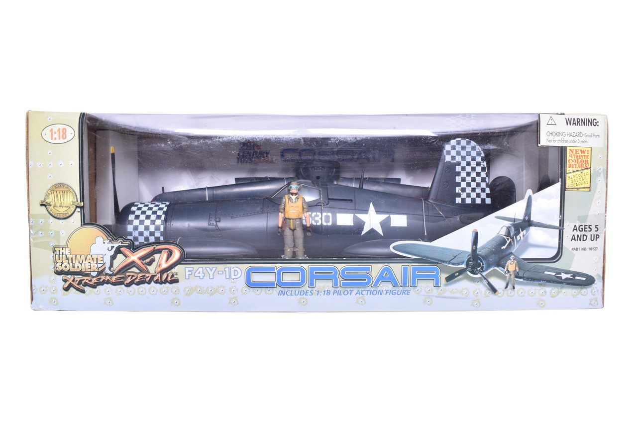 7727 - The Ultimate Soldier / 21 Century Toys 1:18 WWII F4Y-1D Corsair Model Plane thumbnail