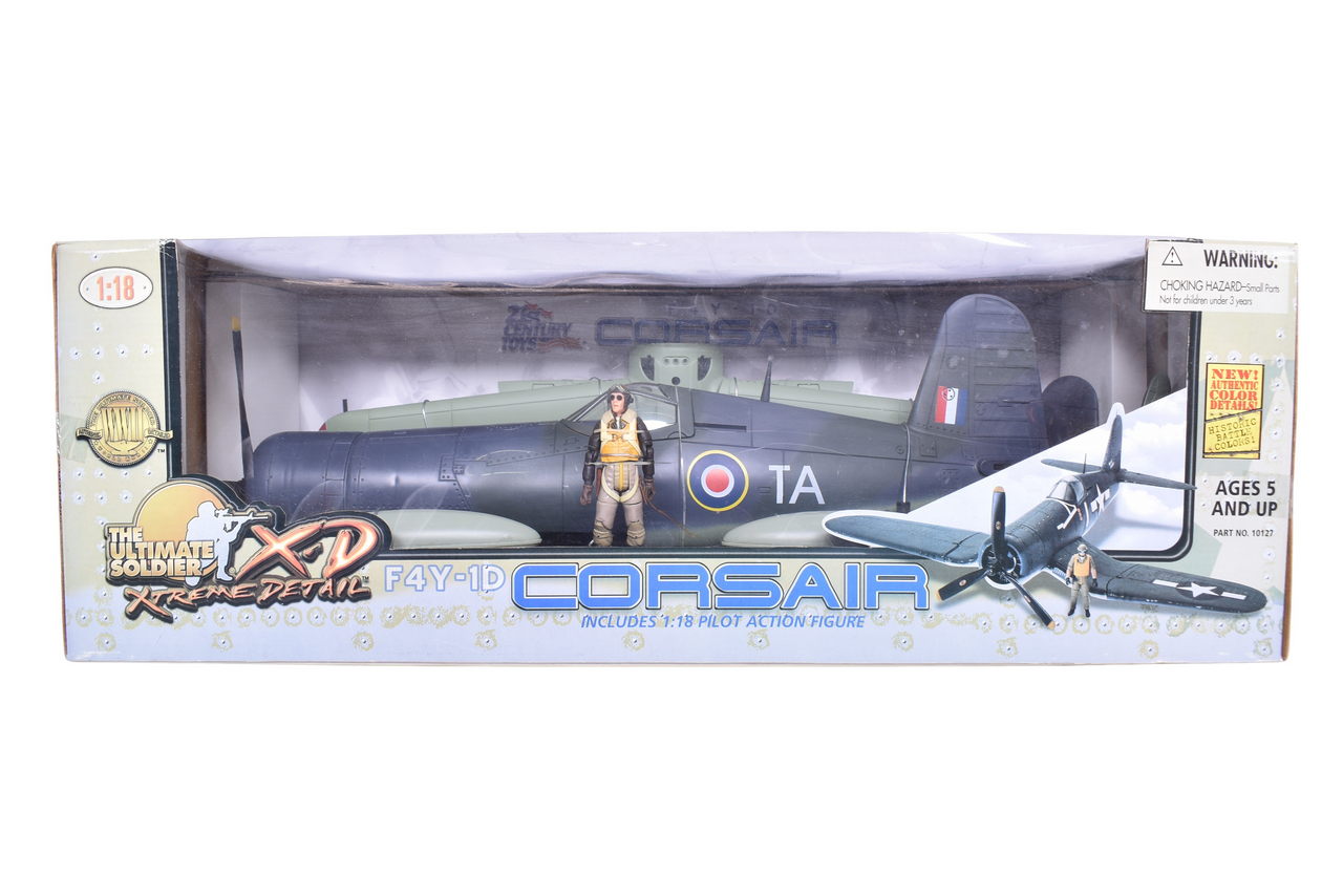7731 - The Ultimate Soldier / 21 Century Toys 1:18 WWII F4Y-1D Corsair Model Plane thumbnail