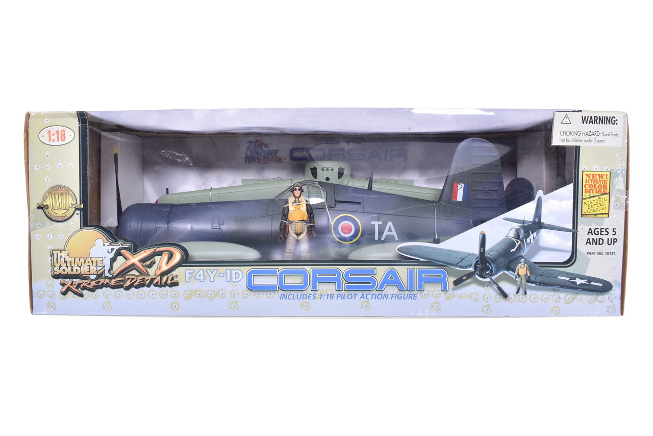 7733 - The Ultimate Soldier / 21 Century Toys 1:18 WWII F4Y-1D Corsair Model Plane thumbnail