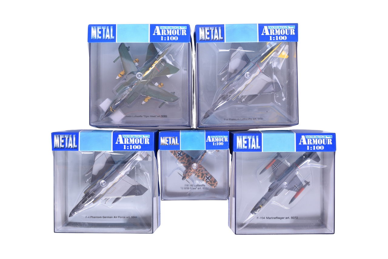 7739 - Five Armour Collection / Franklin Mint 1:100 German Air Force Diecast Planes thumbnail
