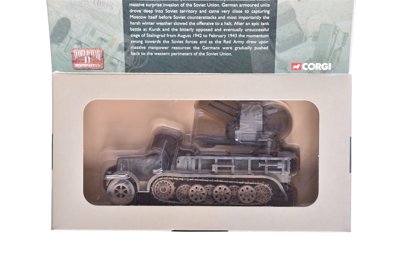 7822 - Corgi 1:50 Sd.Kfz.7/1 Krauss-Maffei Semi Track Operation Barbarossa Diecast WWII Military Tank thumbnail