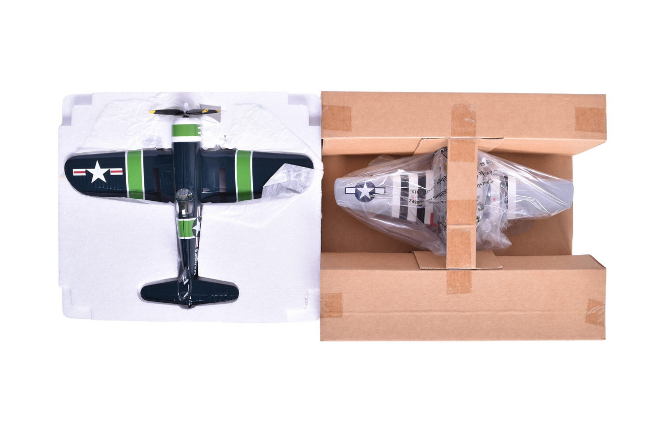 7846 - Pair of SpecCast Diecast Plane Coin Banks - P-51D 