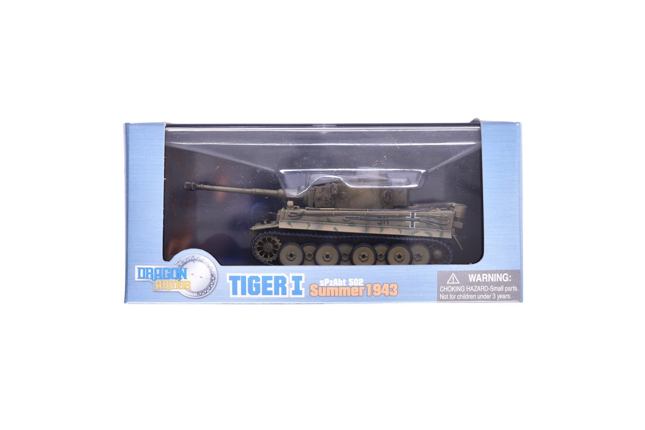 7853 - Dragon Armor 1:72 Tiger I Early Production Diecast WWII Military Tank thumbnail
