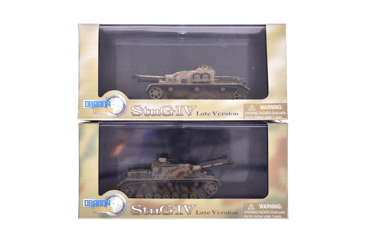 7871 - Pair of Dragon Armor 1:72 Sd.Kfz.167 StuG.IV Late Version Diecast WWII Military Tanks thumbnail