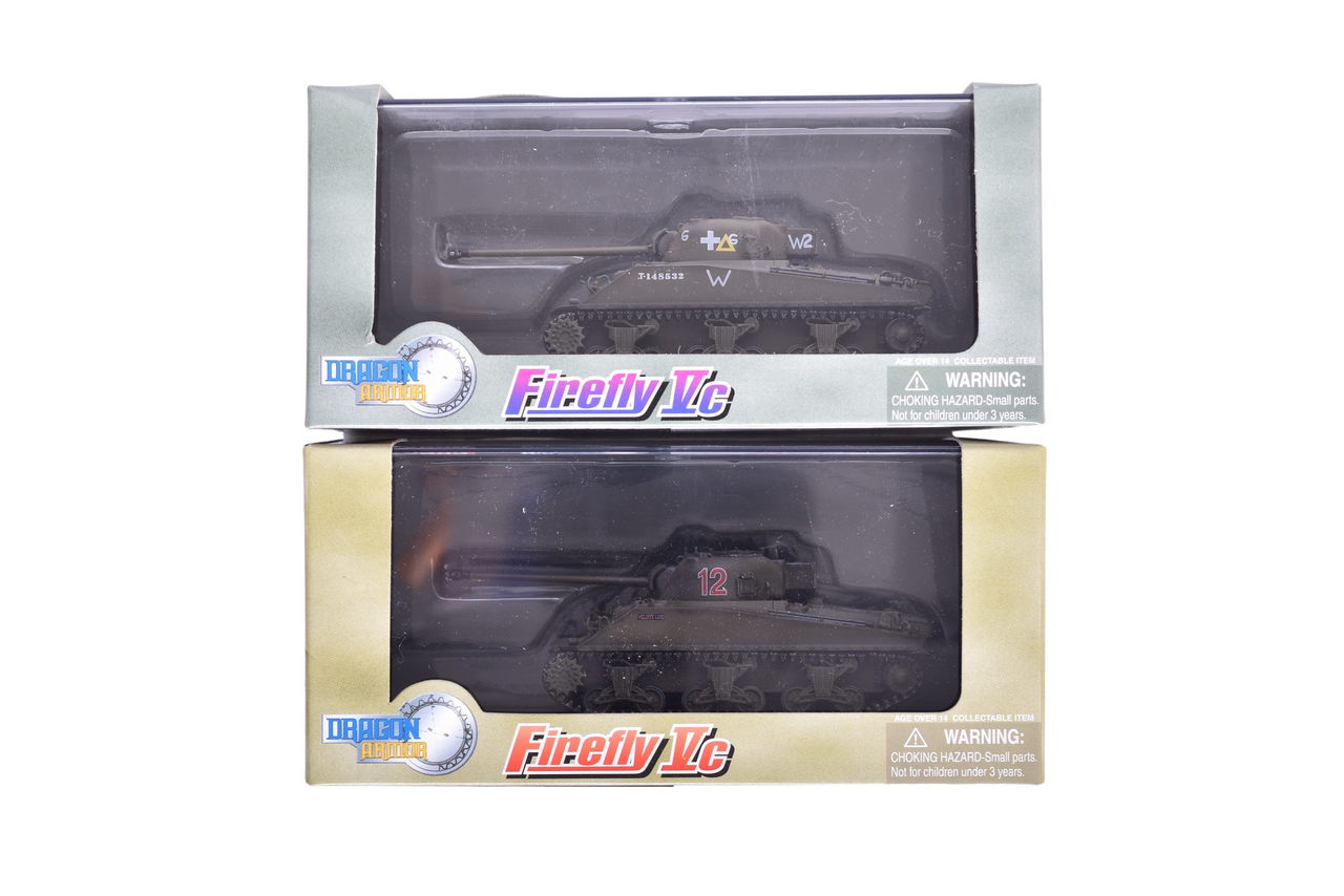 7873 - Pair of Dragon Armor 1:72 Firefly Vc Diecast WWII Military Tanks thumbnail