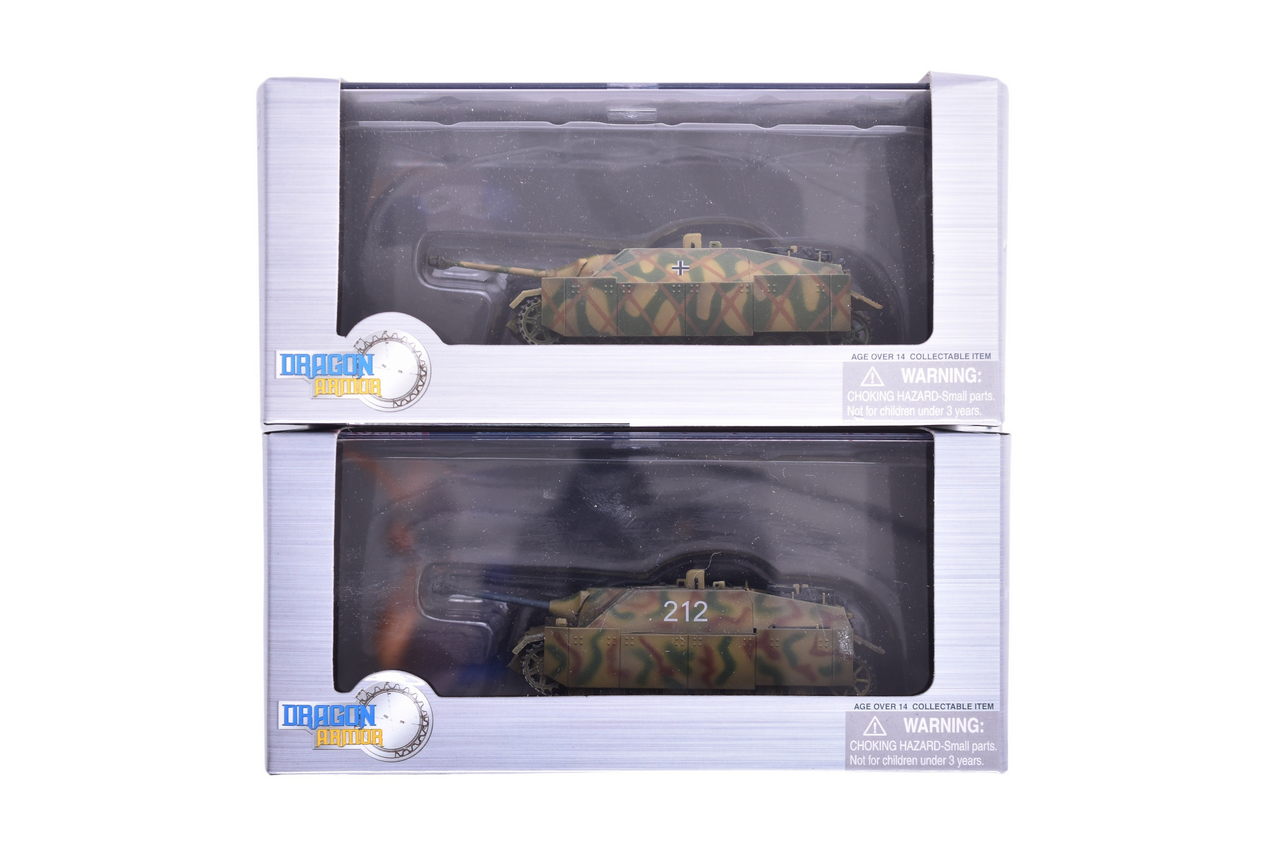 7876 - Pair of Dragon Armor 1:72 Jagdpanzer IV L/48 Early Production Diecast WWII Military Tanks thumbnail