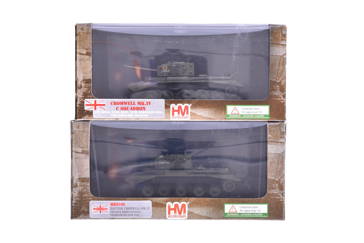 7880 - Pair of Hobby Master 1:72 Diecast British Cromwell MK.IV Cruiser Tanks thumbnail